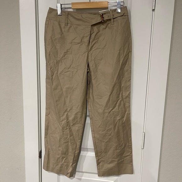Ann Taylor Pants - NWT Ann Taylor $88 bamboo buckle Margo stretch pant